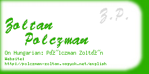 zoltan polczman business card